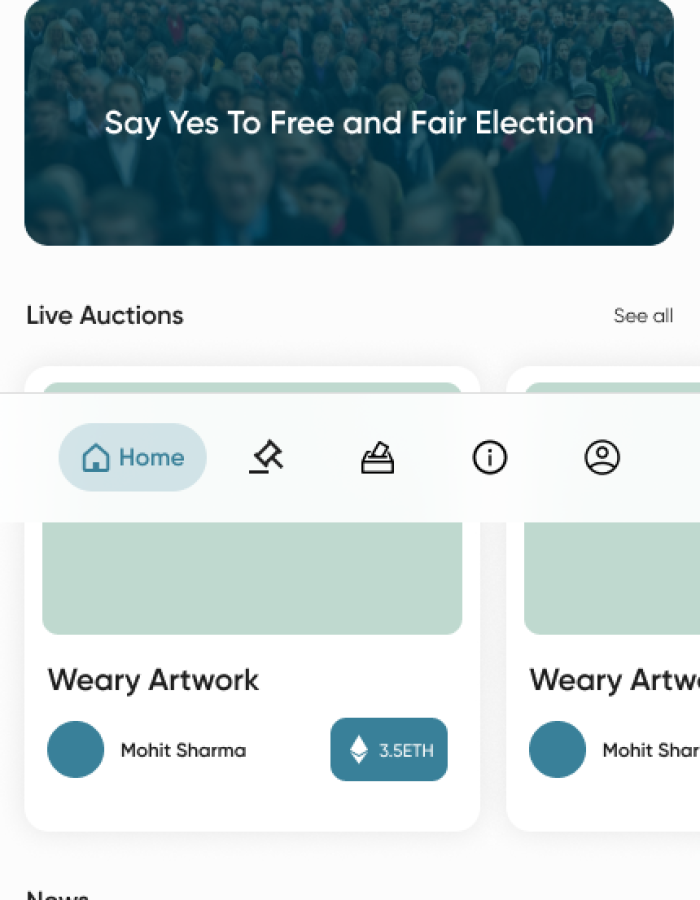 DAO Voting – Homepage