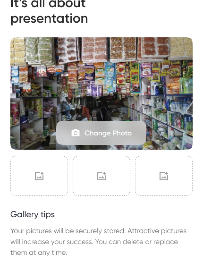 Grocery – Upload Photo