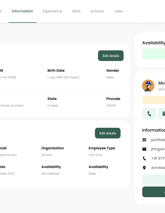 Quiz app – Information